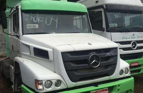 Alguns dos veículos que irão a leilão